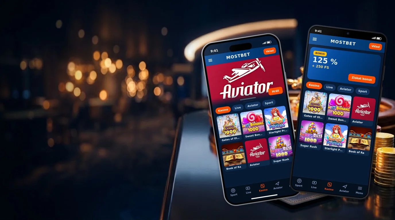 Aplikace Mostbet na telefonech Samsung a iPhone